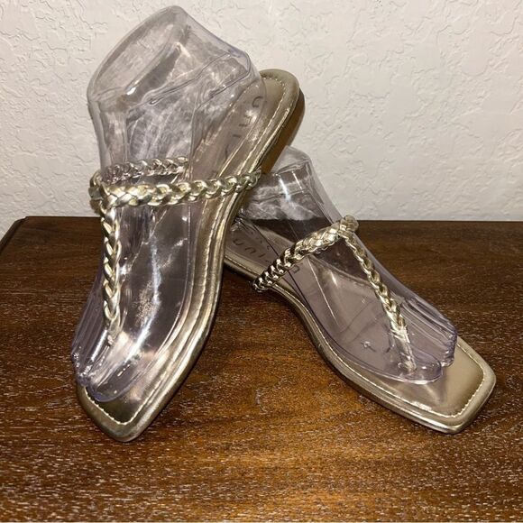 Unisa Braided T-Strap Thong Sandal Shoes - Picture 1 of 8